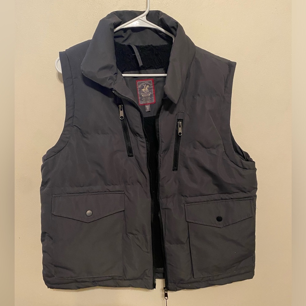 Beverly Hills Polo Club Charcoal Puffer Vest